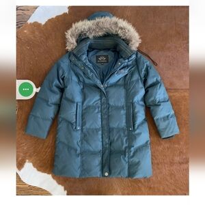 Bosideng Woman Down Puffer Coat Winter Jacket 170/92A U.S. Size 6  Blue BSD Wear